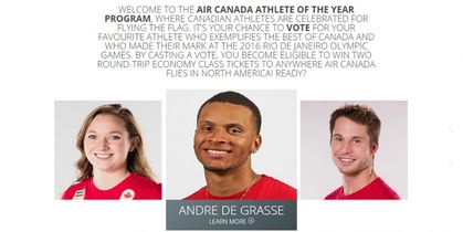 Vote for Air Canada’s Athlete of the Year