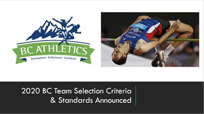 2020 BC Team Selection Criteria & Standards Released