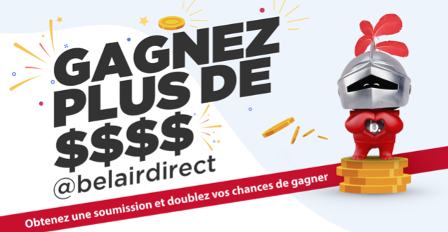 Gagnez l’un des deux prix mensuels de 1000$ offerts par le programme groupe de belairdirect