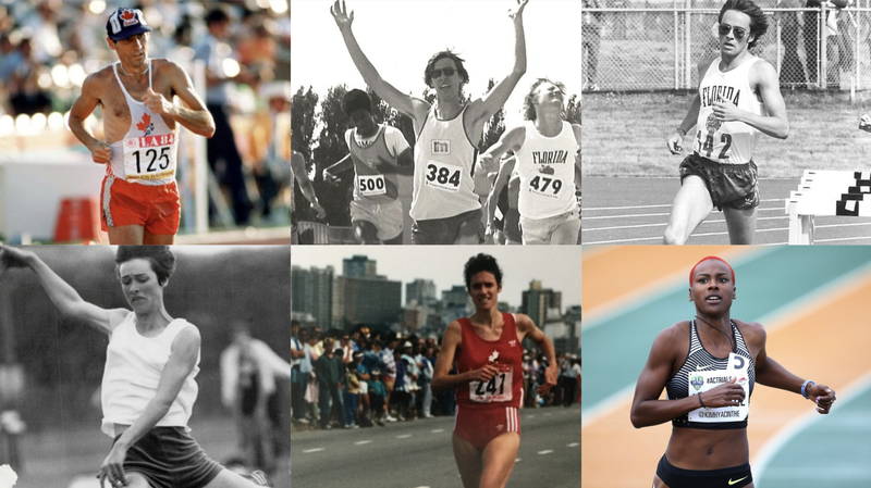 Les grandes figures de l'athlétisme québécois (4/8) : pascale grand, joan hendry, kimberly hyacinthe, david hill, marcel jobin, philippe laheurte